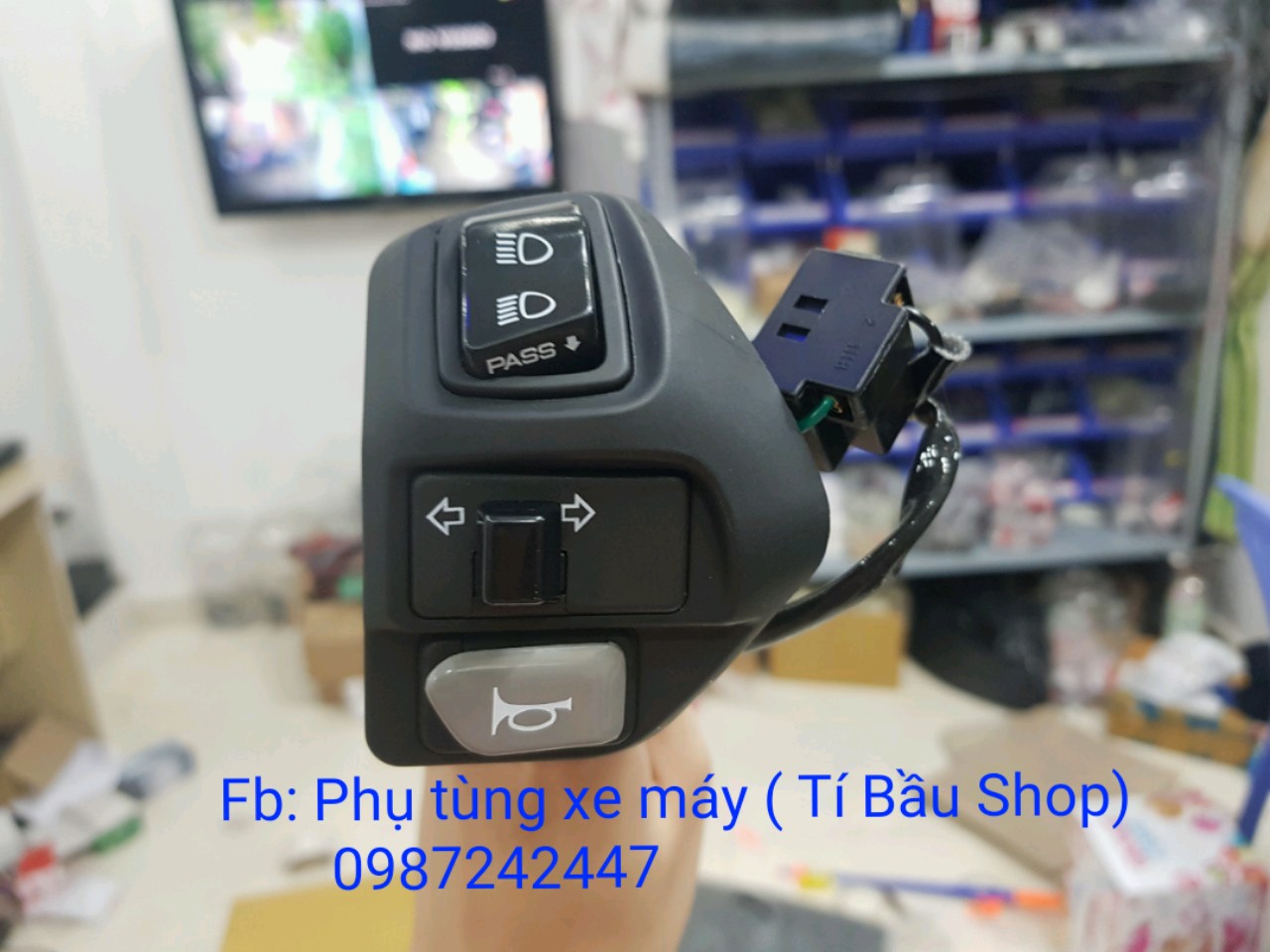 [HCM]CÙM CÔNG TẮC ZIN NVX mod Passing SH cho Exciter 135 4s/ 5s ( Cùm bên Trái))