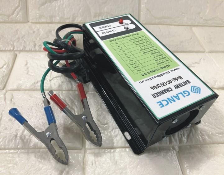 Máy sạc bình ắc quy tự động glance gc 12v-200ah