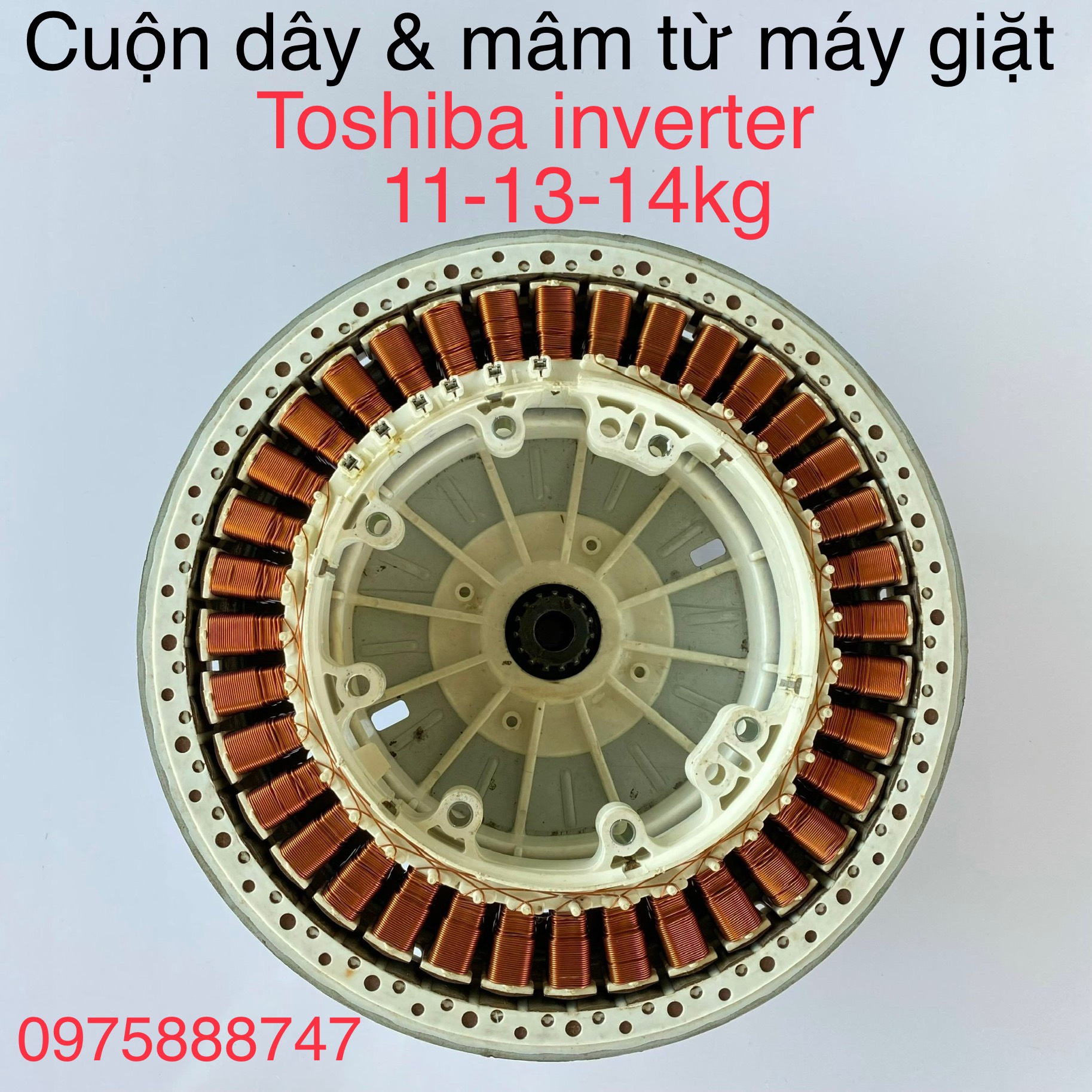 Cuộn dây & mâm từ máy giặt toshiba inverter 11-13-14kg