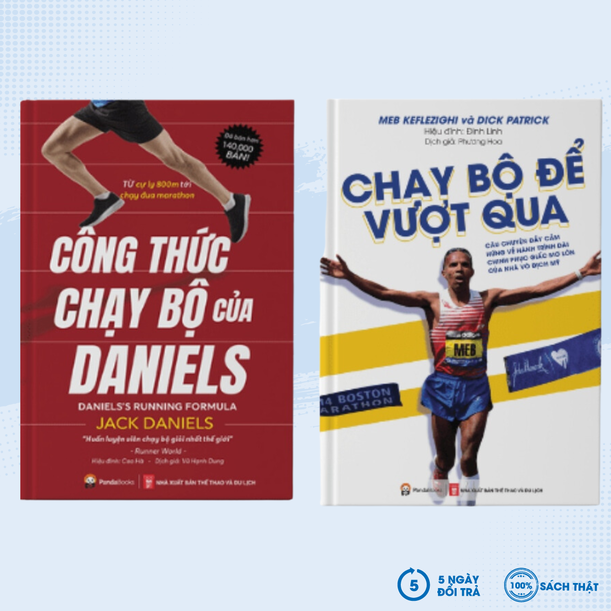 Sách - Combo Công Thức Chạy Bộ Của Daniels + Chạy Bộ Để Vượt Qua  - PD - Newshop