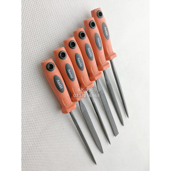 Bộ giũa mini 6 cây 4x160mm asaki nhật bản ak-3899