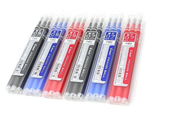 Ruột bút bi tẩy xóa được Pilot Frixion vỹ 3 ruột