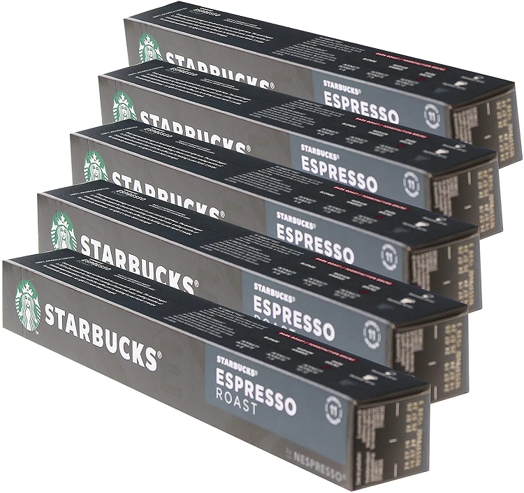 Starbucks® espresso roast by nespresso® - 40 capsules, date 06/2025