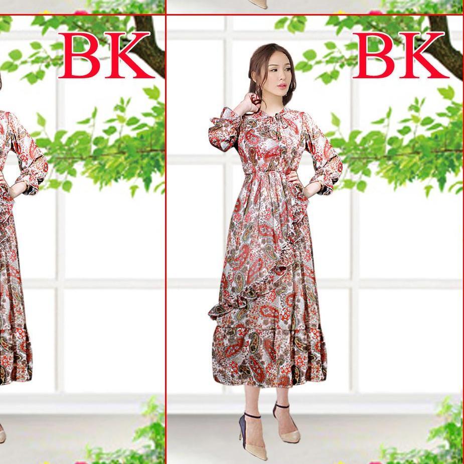 Đầm xòe họa tiết sang trọng sang chảnh xinh xinh