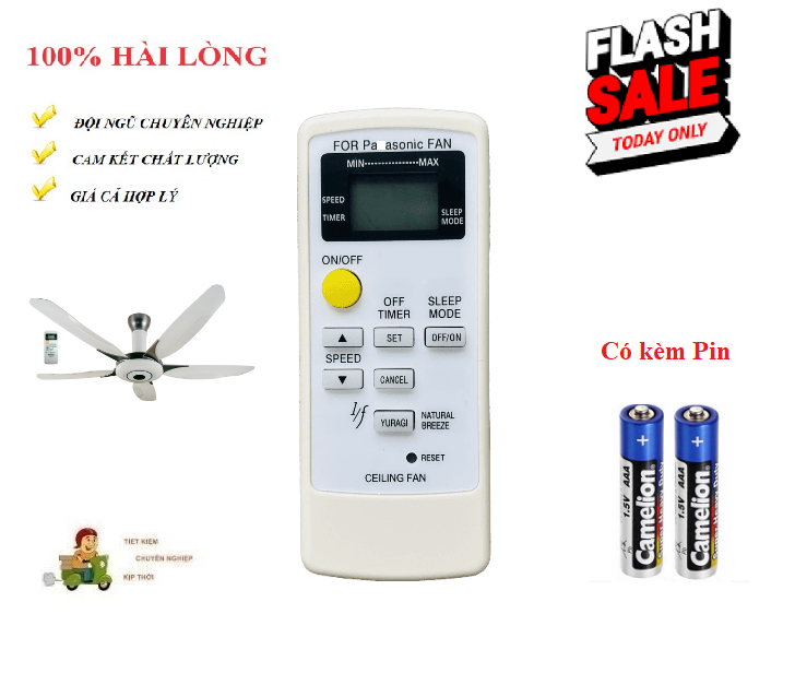 Điều khiển quạt trần pa_na_so_nic- quạt pa_na_so_nic5 cánh f-56 f-60 f-70 f-8 f-409- hàng tốt