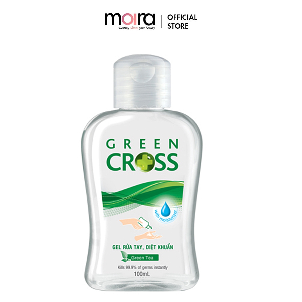 Nước rửa tay khô Green Cross hương Trà Xanh 100ml