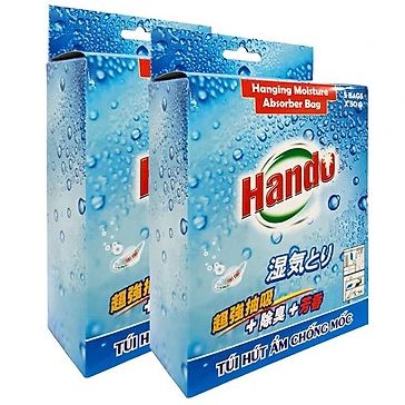 Bộ 2 hộp gồm 10 túi hút ẩm chống ẩm mốc hando 50g/ túi bhkn149