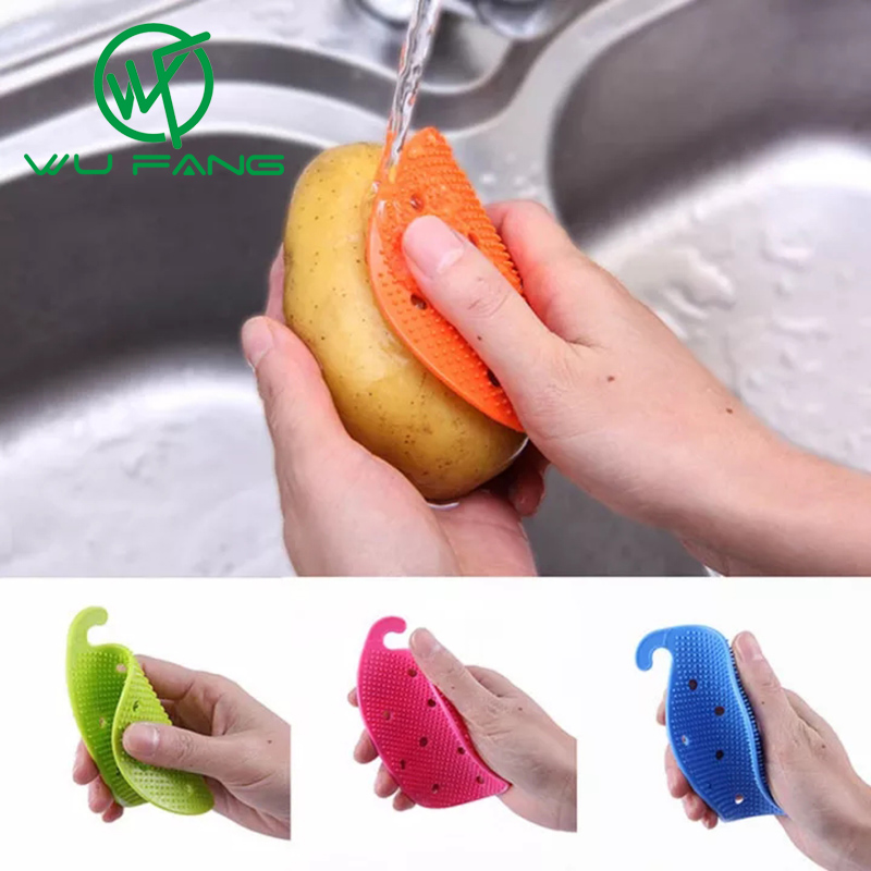 WUFANG 01 Bàn chải làm sạch gừng, cà rốt và khoai tây dễ dàng, đa năng và tiện dụng dùng trong nhà bếp - INTL