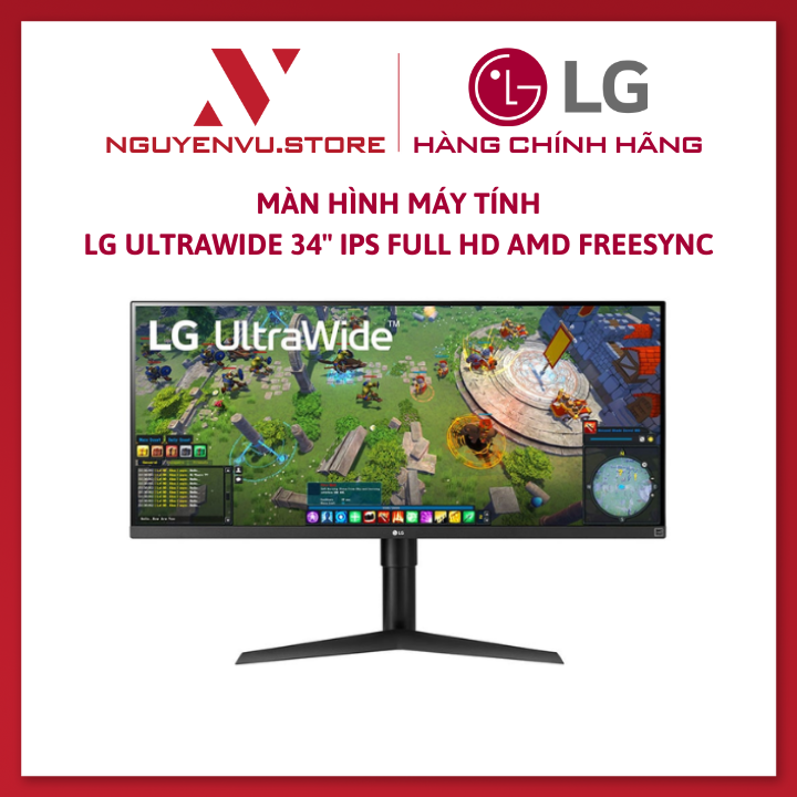 Màn hình lg 34wp65g-b | 34inch | wfhd | ips | 75hz | 5ms | 400nits | hdmi+dp+usbc+audio | freesync - hàng chính hãng