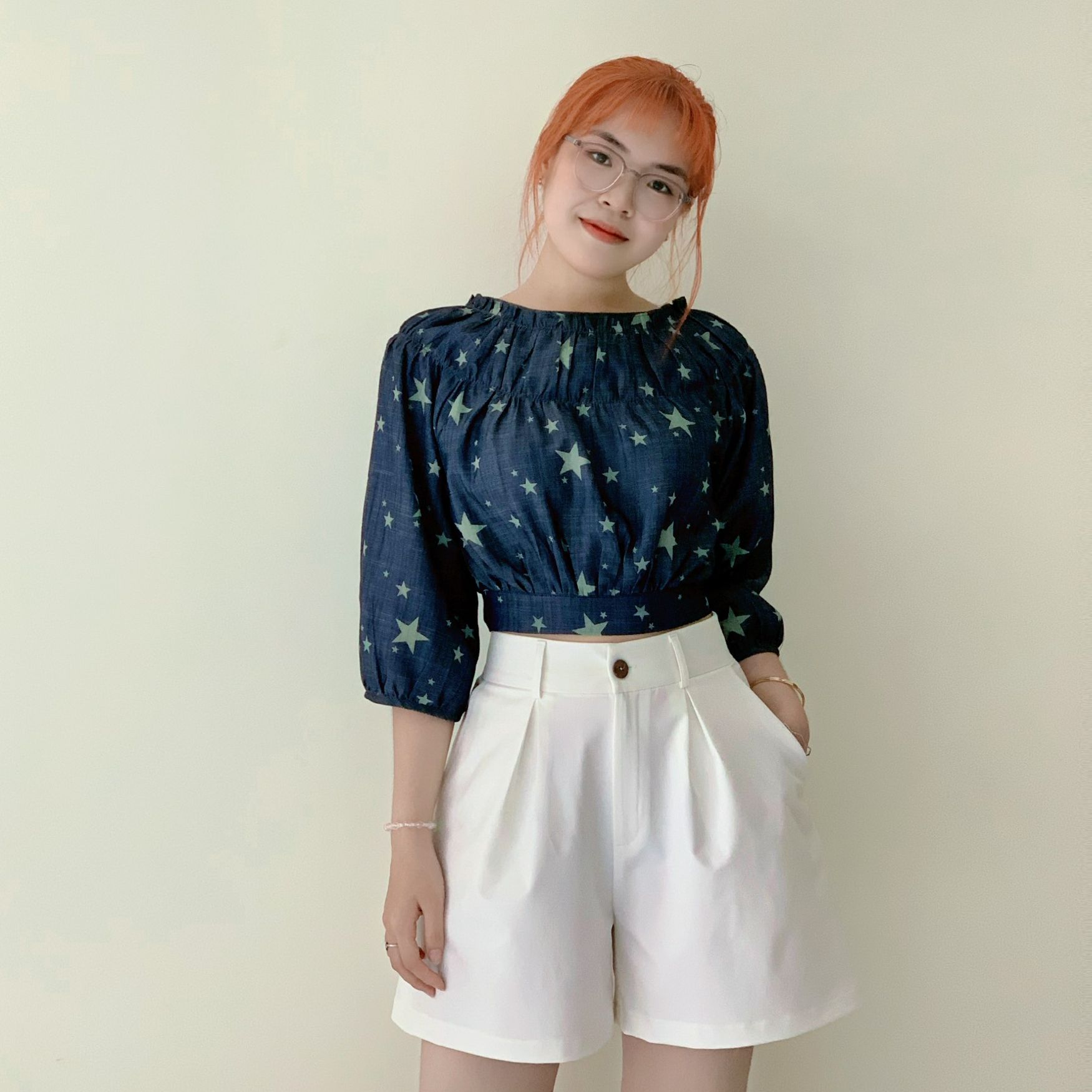 🔥hình thật🔥 áo kiểu thắt nơ cài nút lưng