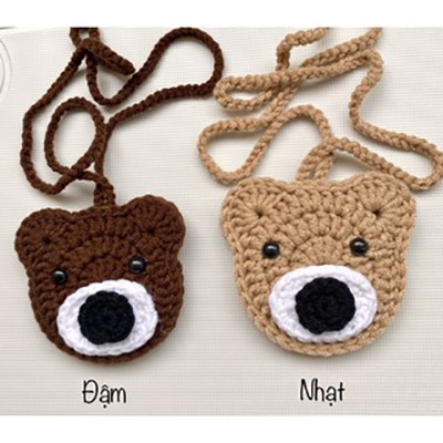 🧶 Túi tỏi cho bé 🧶 Túi đựng tỏi hình chú gấu tránh vía cho bé yêu