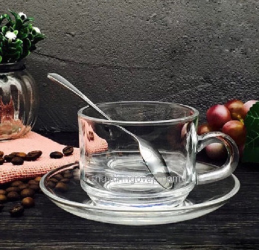 Tách thủy tinh union stack tea cup 200ml uni.324 , nhập khẩu thái lan