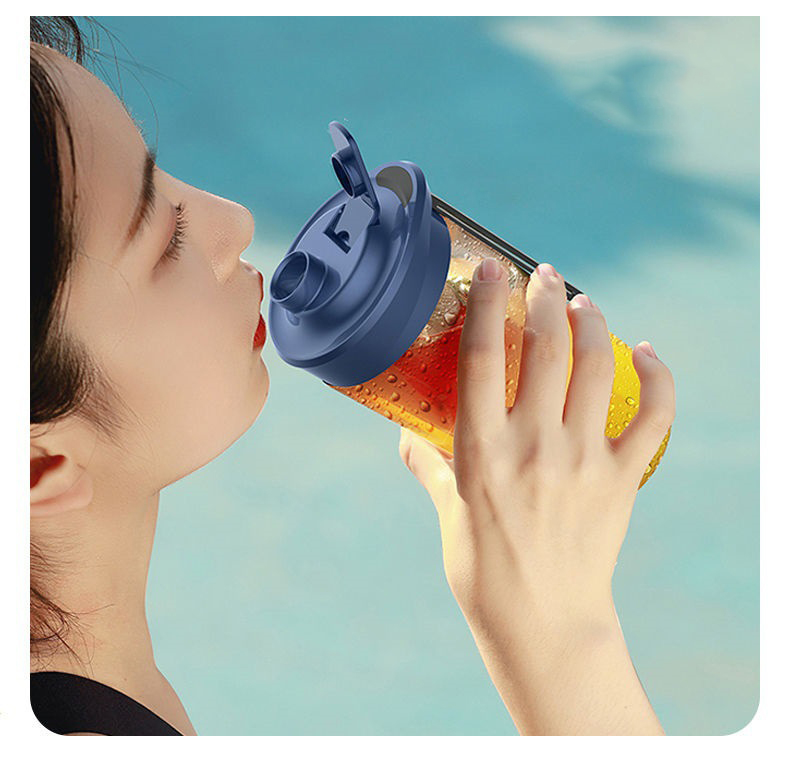 [2 LY]] Máy xay sinh tố đa năng, máy xay sinh tố cầm tay mini  dung tích 300ml, công suất 40w, có 6 