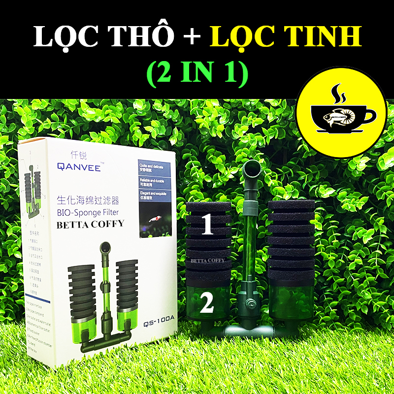 Lọc Vi Sinh QS 100 200 100A 200A - Lọc Hồ Thuỷ Sinh - BETTA COFFY