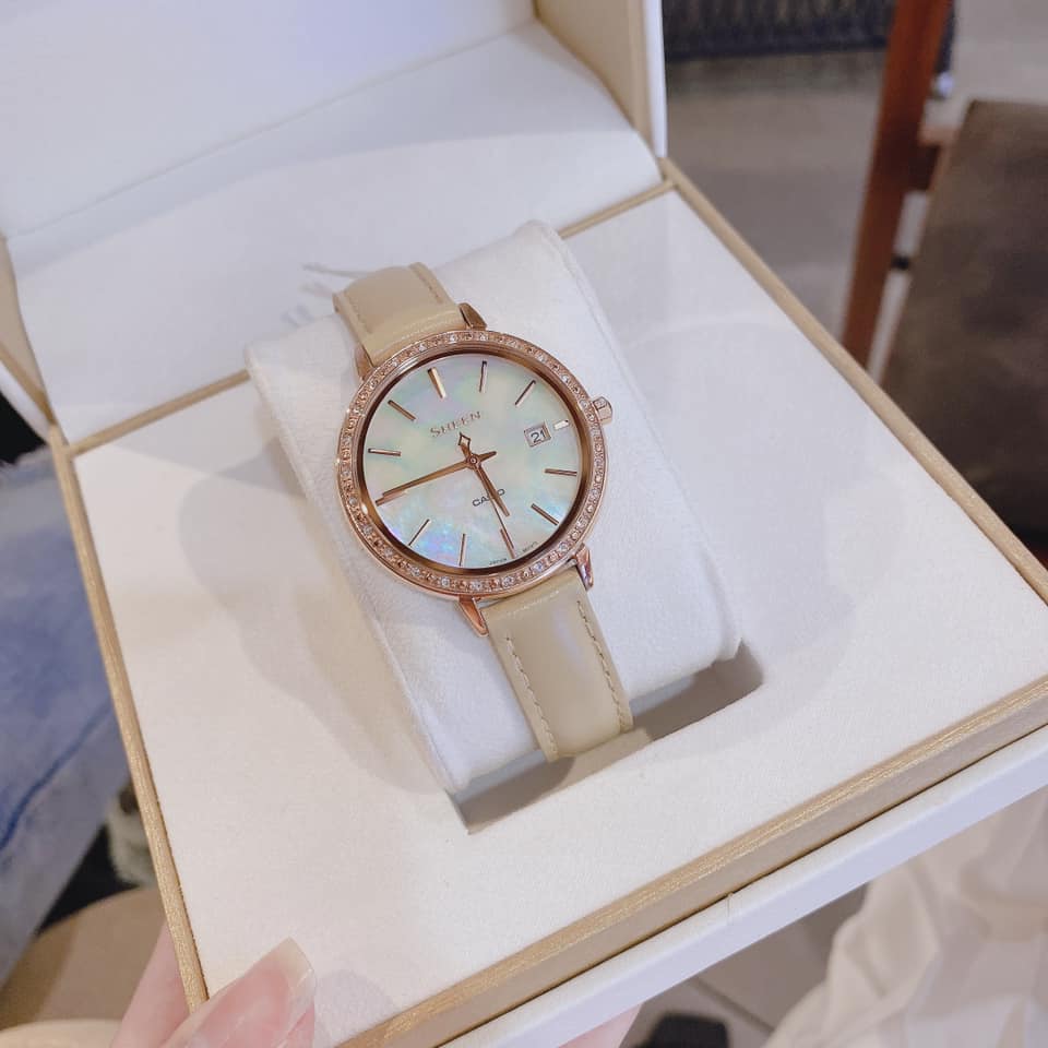 Đồng hồ nữ cao cấp Casio Sheen She-4052PGL-7B Bảo hành 1 năm Hyma watch
