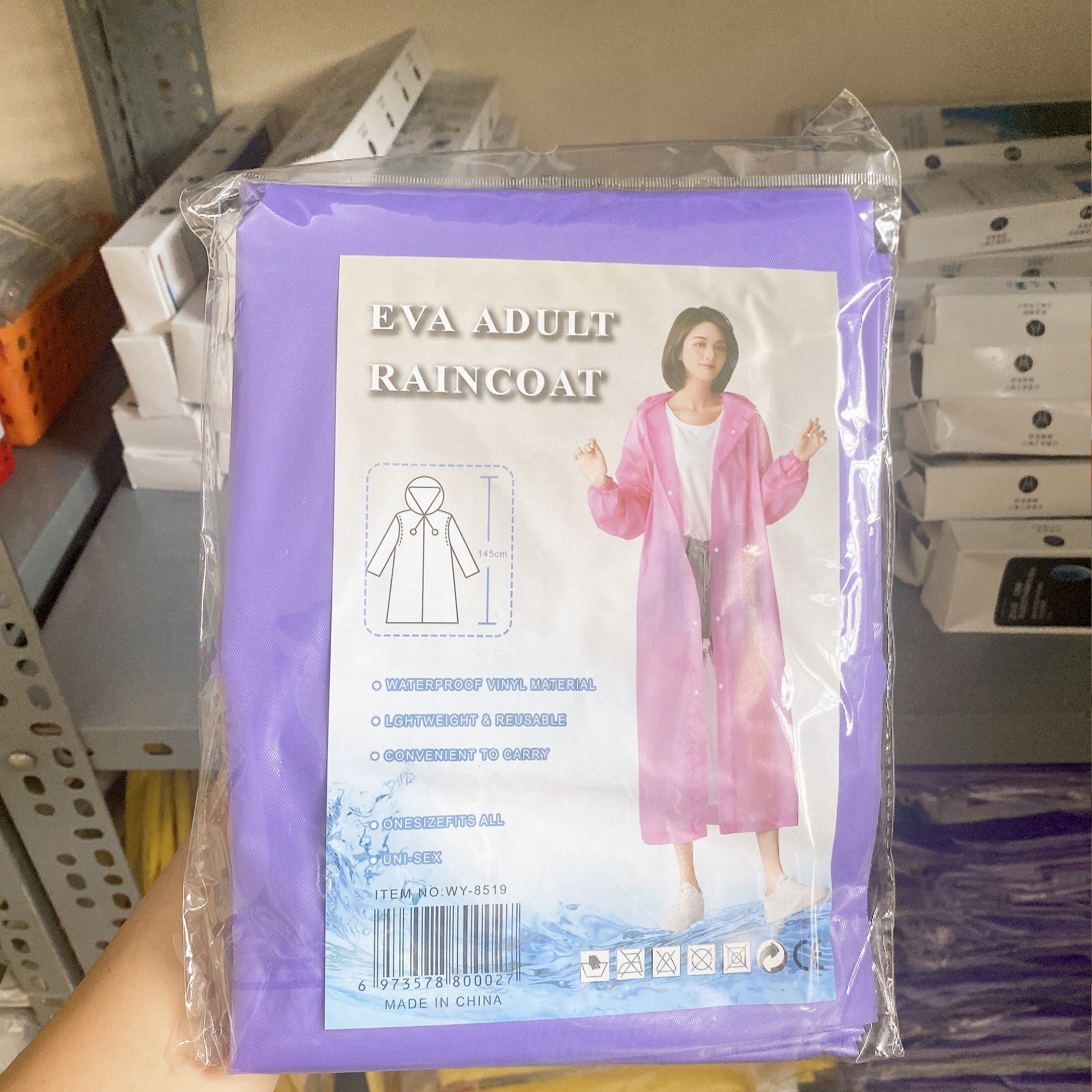 Áo mưa người lớn EcoShop68 áo mưa Măng Tô chống nước chống thấm cao cấp 2022  Chất liệu EVA