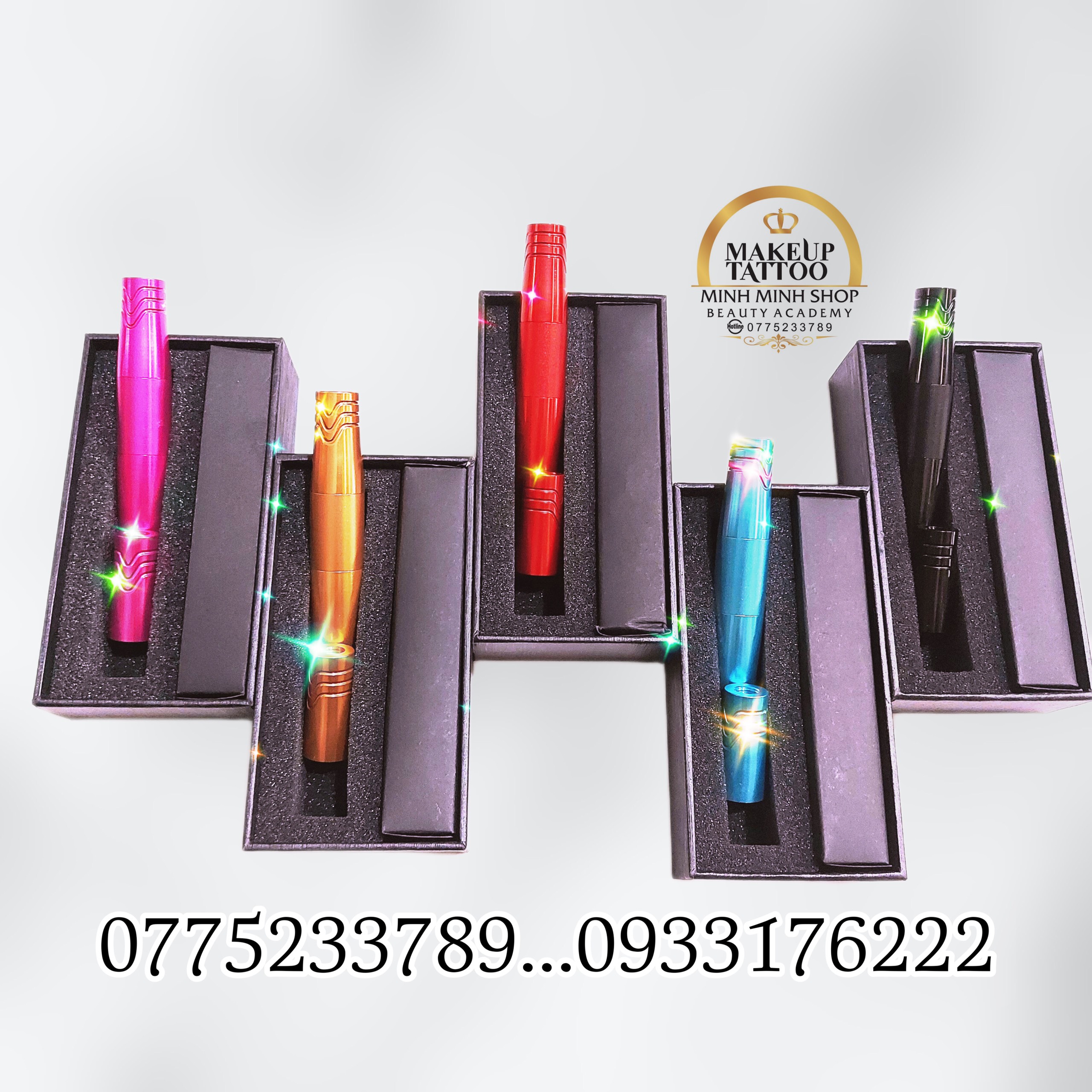 Máy pen mini 2 đầu 5.0 chính hãng, máy pen phun xăm mày môi mí