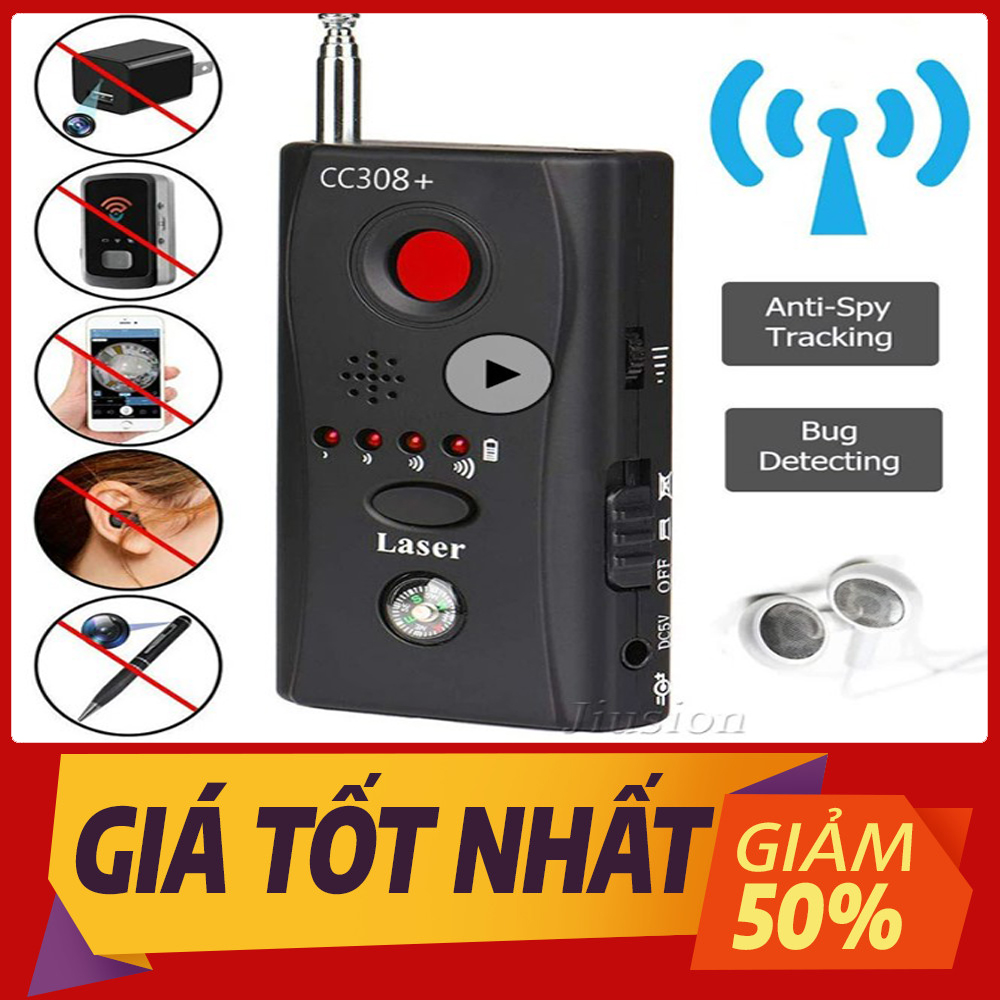 Máy dò cc308 mini chống thẳng thắn máy phát hiện camera chống gián điệp ẩn camera laser tín hiệu âm thanh lỗi nhỏ toàn dải wifi rf gsm thiết bị huýt sáo tìm đồ vật key finder