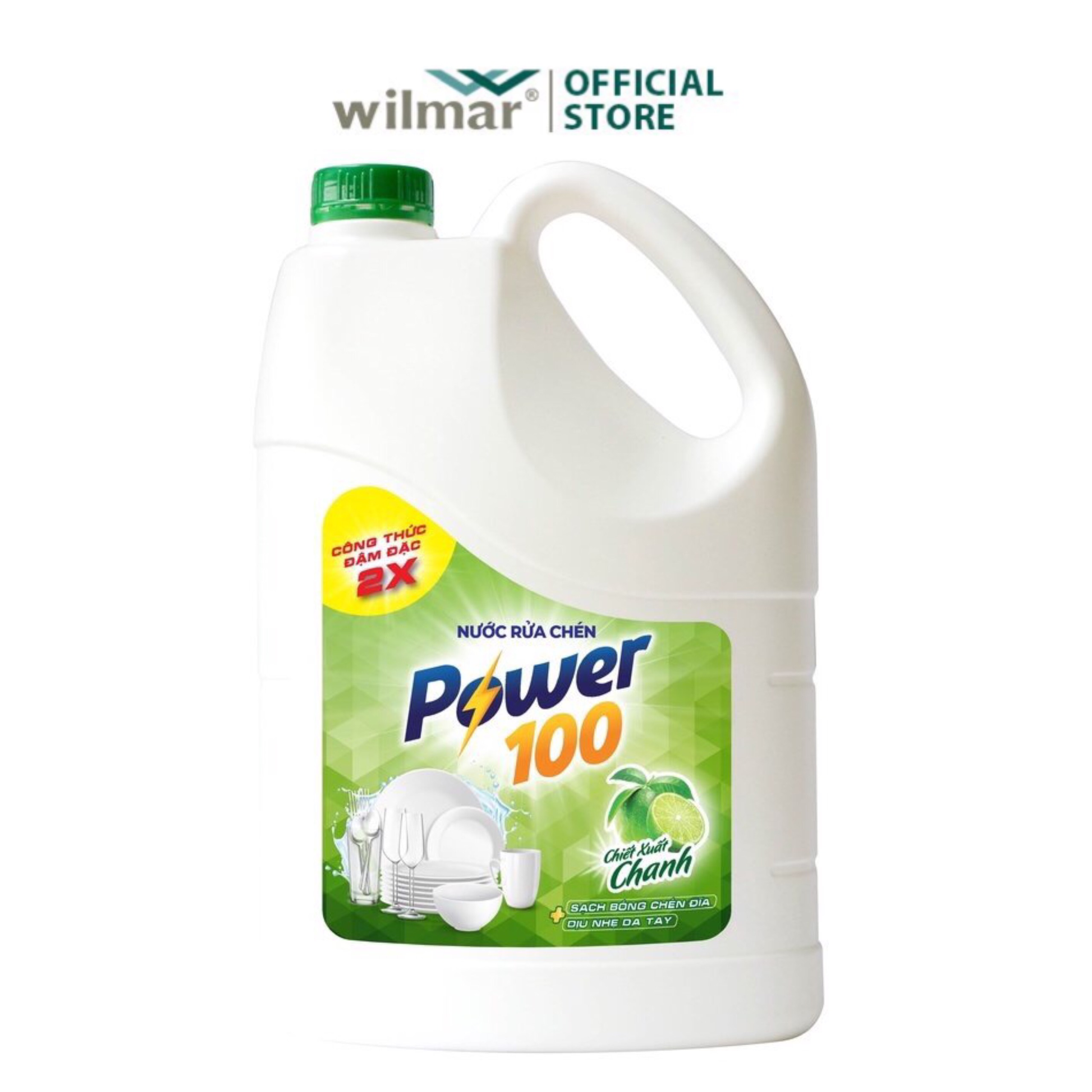 Nước Rửa Chén POWER100 Hương Chanh 3,8kg