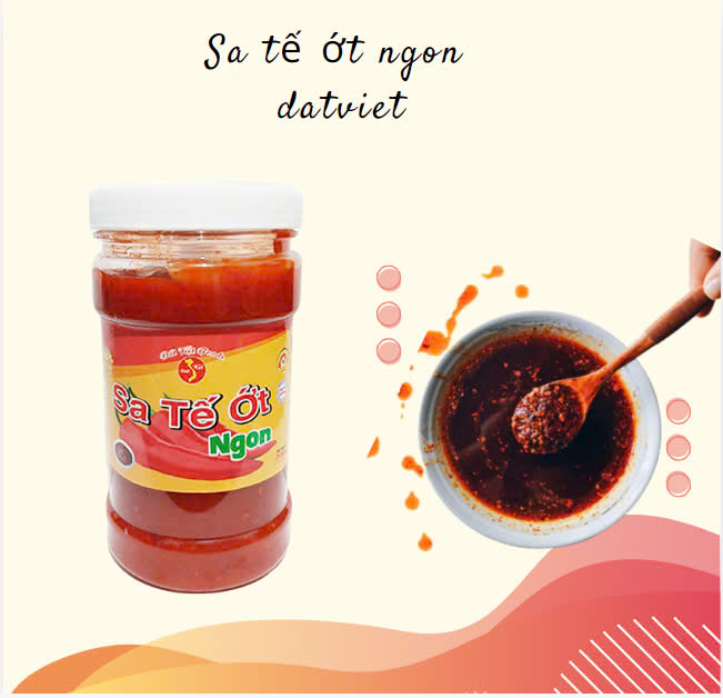 sa tế ớt thơm ngon đậm vị. chuẩn bị datvietfood 200g