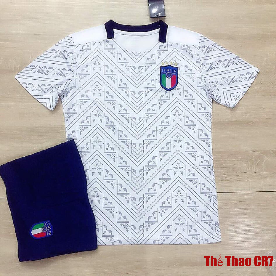 Áo bóng đá-Áo Đá Banh Đội Tuyển ITALIA - Mẫu Mới-2021 -Dệt Kim Thái Cao Cấp