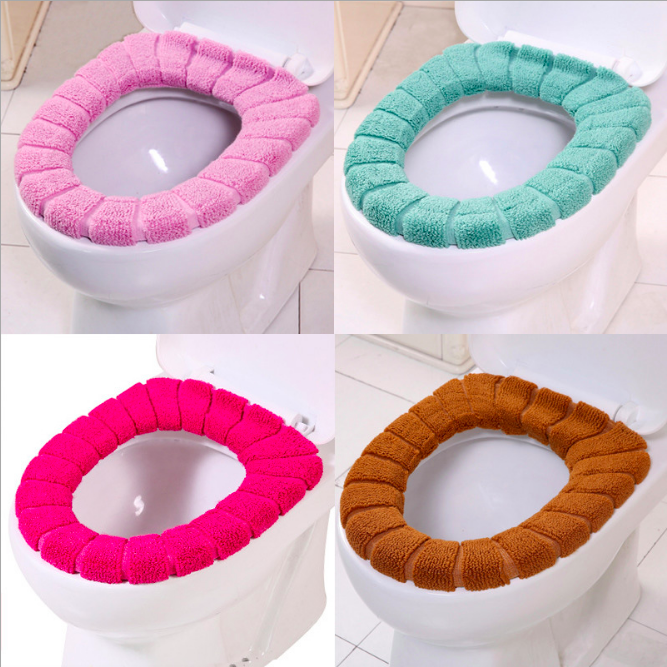 Nắp Bồn Cầu Dày Bọc Ghế Hình Chữ O Sang Trọng Mềm Mại Đệm Lót Chảo Cho Bệ Bồn Cầu
