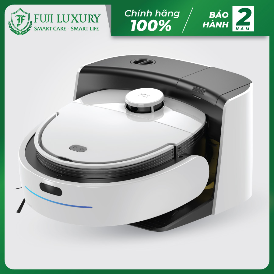 [Bảo Hành 2 Năm] Robot Hút Bụi Lau Nhà Fuji Luxury T10 Max 2000 Pa Tự Giặt Giẻ Lau Độc Quyền Chưa Có Đánh Giá