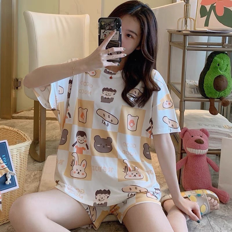 Set đồ ngủ hoạt hình kèm ảnh fback khách