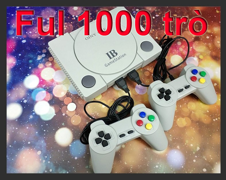 Máy game Full 1000 trò chơi 8 bit ngày xưa GAME STATION, Máy chơi game Oiny One 1000 trò chơi 4 nút không trùng