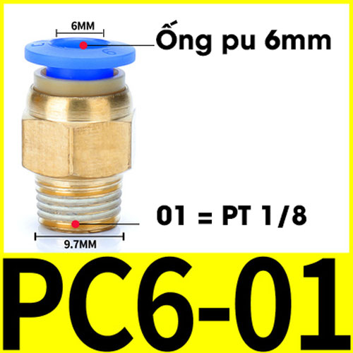 Đầu nối nhanh pc6-01