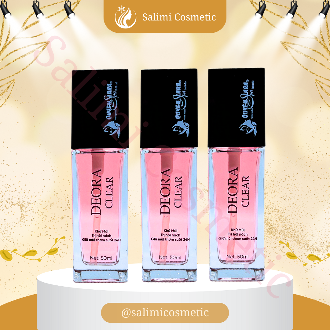 COMBO 3 Lọ Xịt Khử Mùi DEORA CLEAR 50ml - Làm Sạch Vùng Nách, Giúp Da Vùng Nách Khô Thoáng, Với Hương Nước Hoa Nhẹ Nhàng, Lưu Hương Lâu