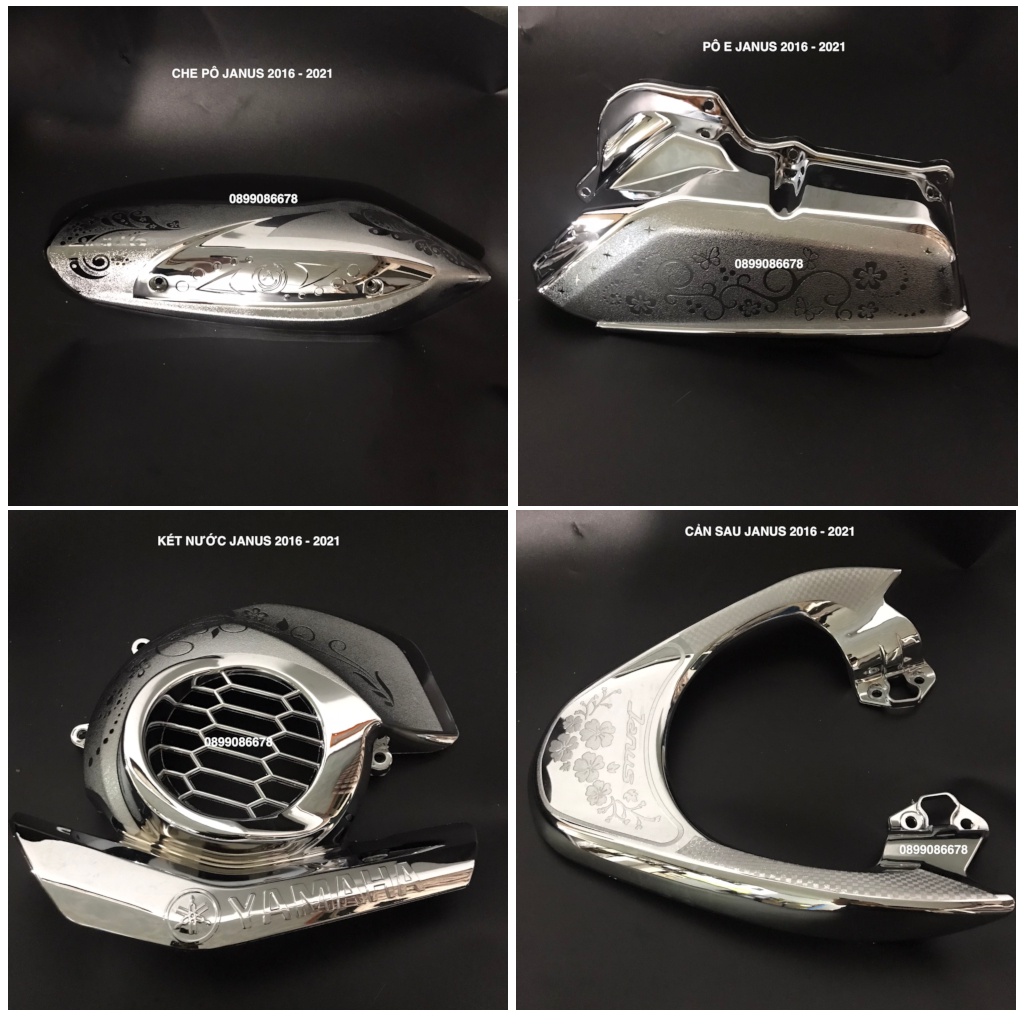 Phụ Kiện Ốp Xe Janus 2016, 2017, 2018, 2019, 2020, 2021 - Crom / Chrome