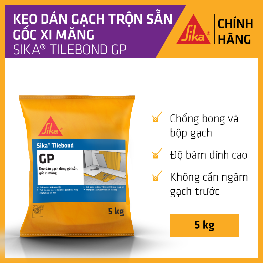 Sika - keo dán gạch trộn sẵn sika ® tilebond gp