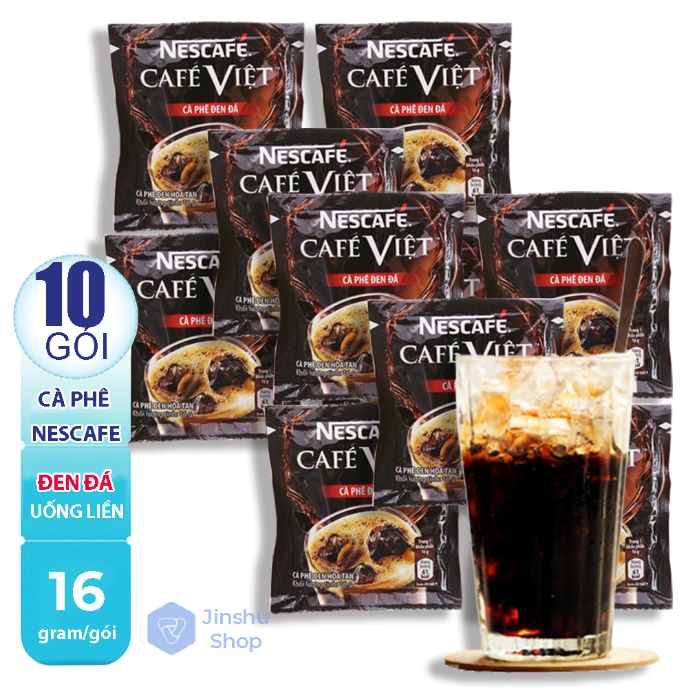 [ ĐẬM ĐÀ KHÓ QUÊN ] Dây 10 gói Cà phê đen đá NesCafé Café Việt (Date mới 12 tháng)-[ 12.12 Hot Deals ] Có lựa chọn số lượng lẻ khi thanh toán