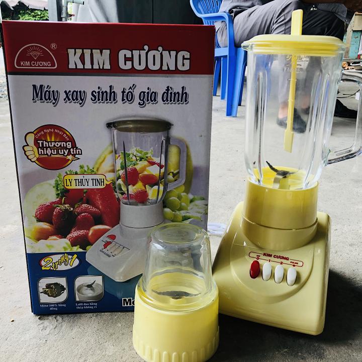 Máy xay sinh tố kim cương kc-t02 ly thủy tinh- 1 lít -350w máy mạnh xay rất êm dể sử dụng