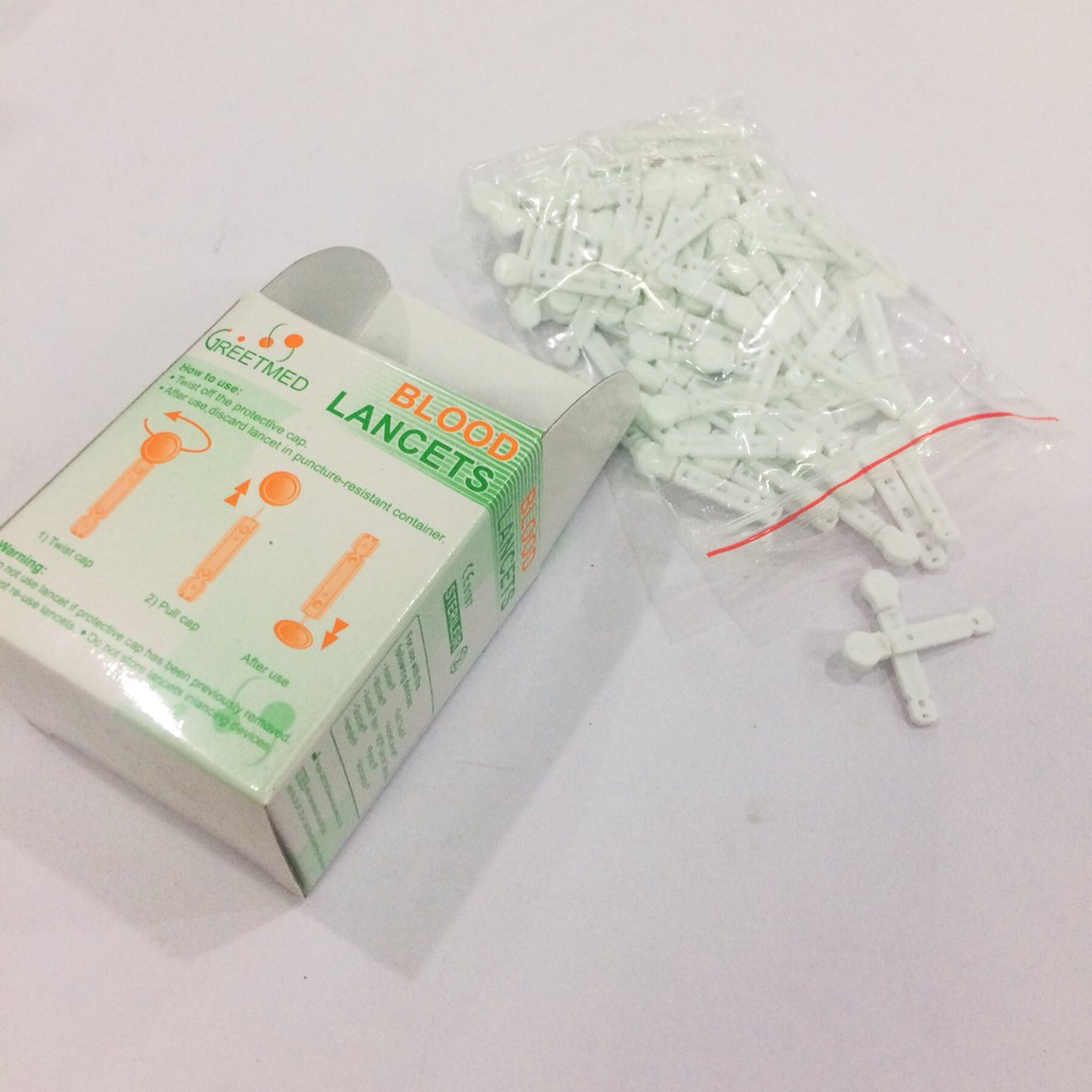 KIM LẤY MÁU MÁY ĐƯỜNG HUYẾT ĐẦU DẸP ( DÙNG CHO MÁY ĐƯỜNG HUYẾT ACCU-CHECK ACTIVE, ACCU-CHECK INTANS...)