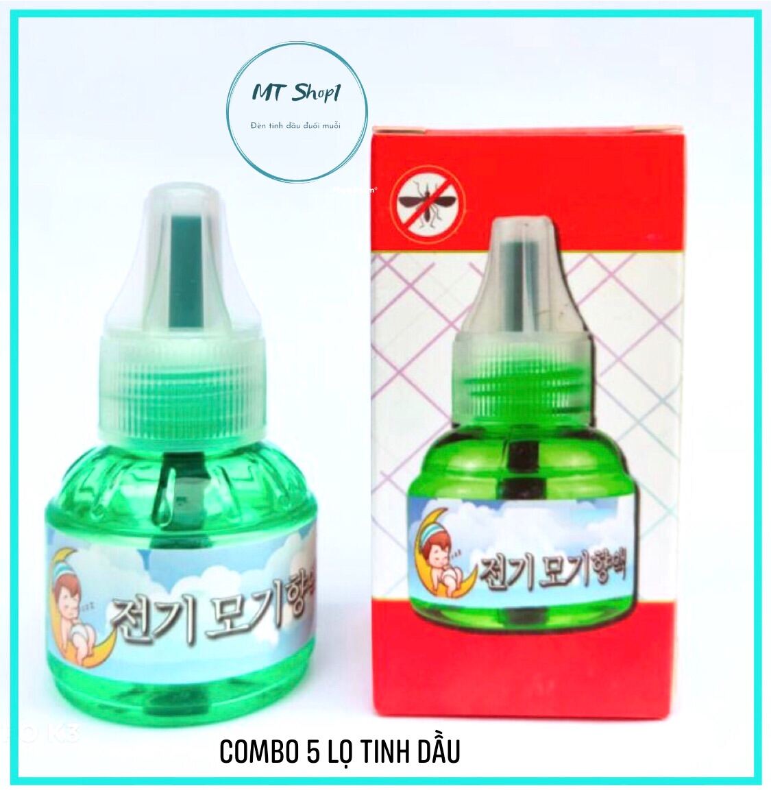 5 Lọ tinh dầu đuổi muỗi Hàn Quốc( không hộp), tinh dầu đuổi muỗi, tinh dau duoi muỗi, xông tinh dầu đuổi muỗi