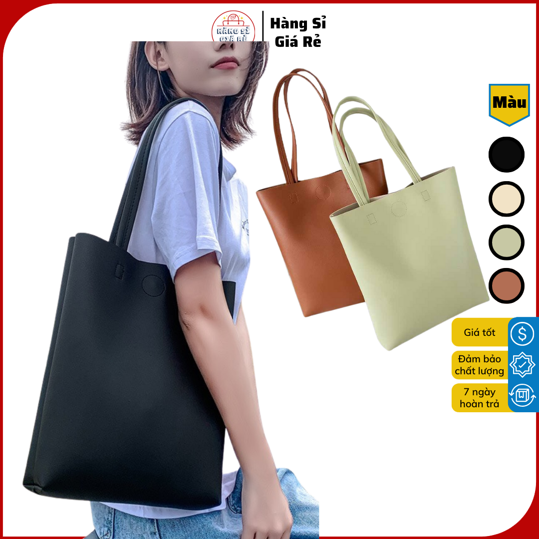 ❤️ GIÁ SỈ ❤️ Túi xách công sở nữ túi TOTE DA đeo vai kẹp nách ĐỰNG VỪA A4 laptop