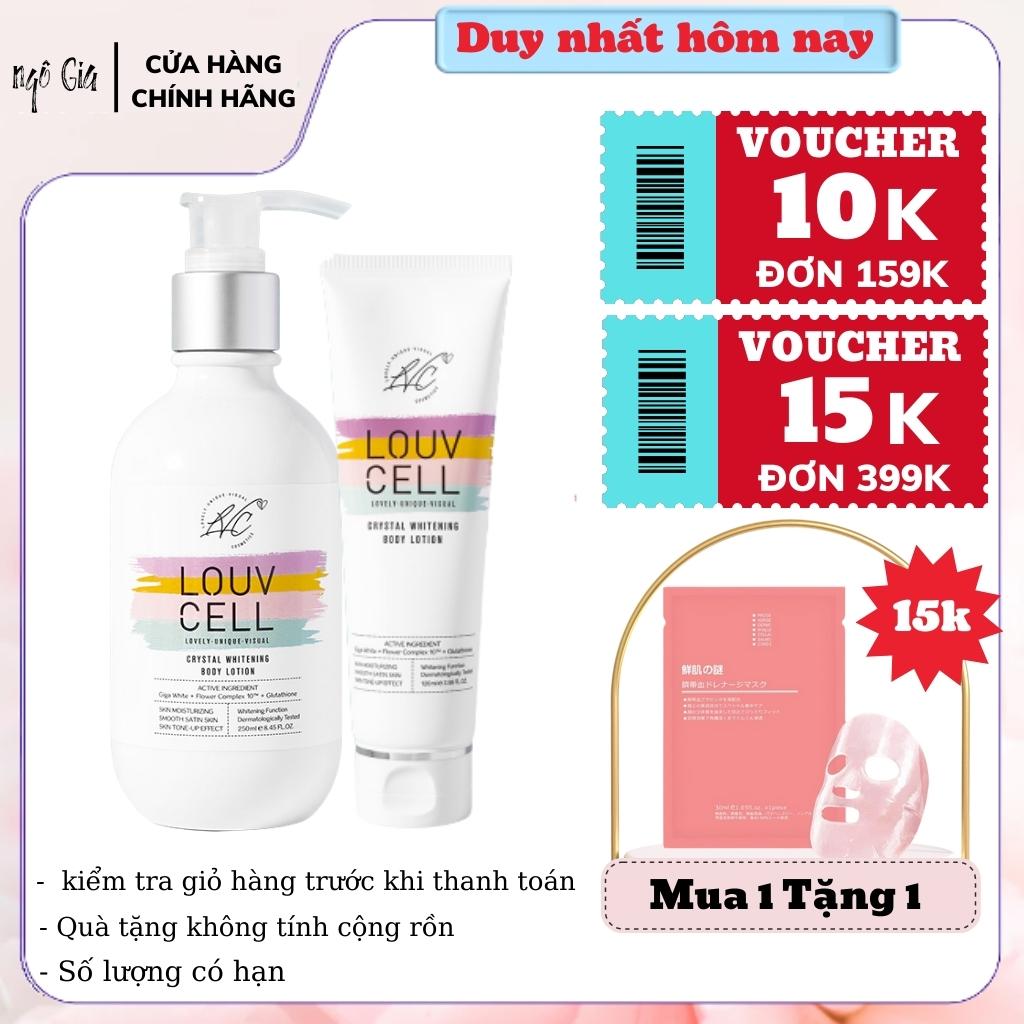 Sữa dưỡng thể trắng da Body ❤𝑭𝒓𝒆𝒆𝒔𝒉𝒊𝒑❤ Louv Cell Lotion Hàn Quốc - Sale Chính hãng