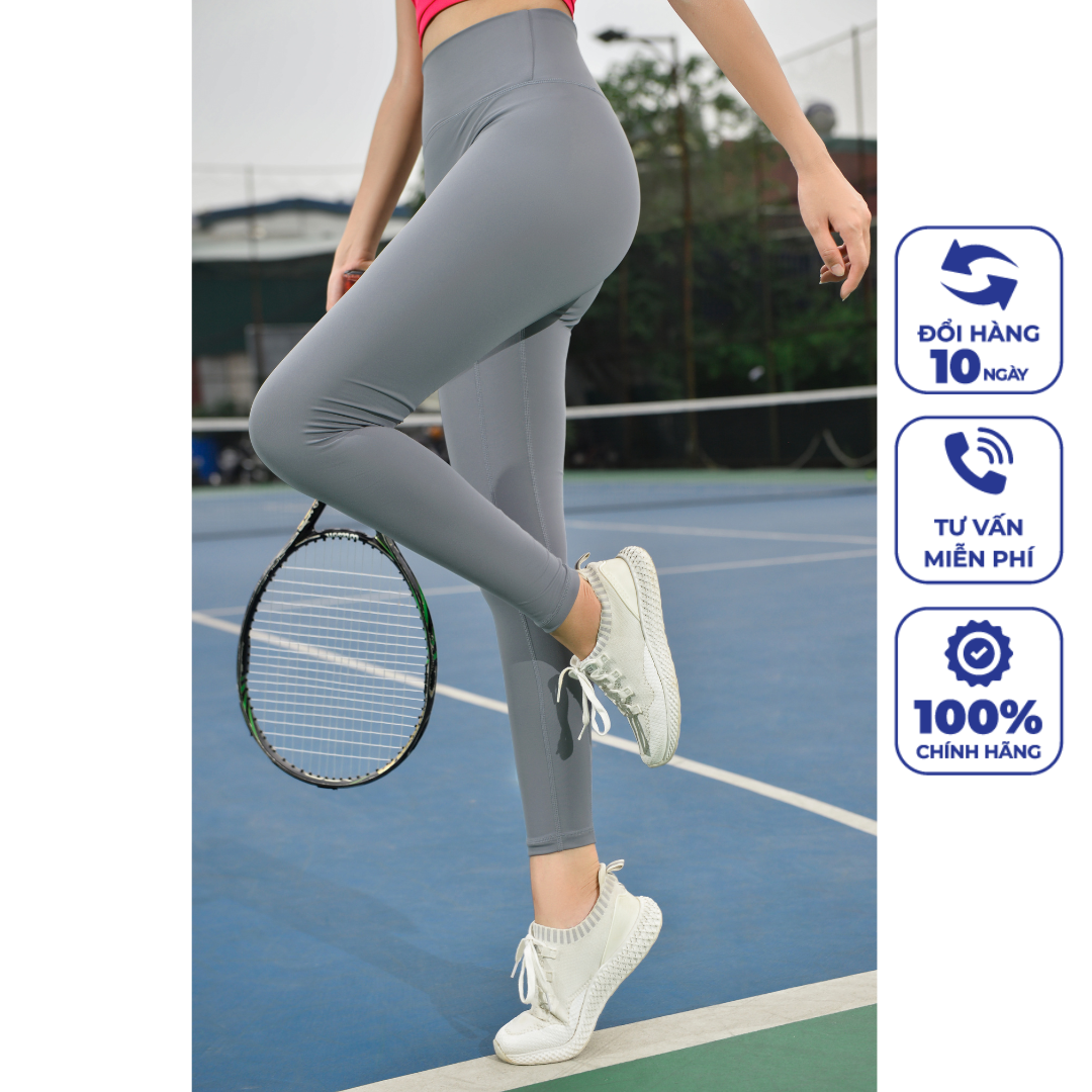Quần legging basic livan sport cao cấp, co giãn, cạp mềm mịn ôm form