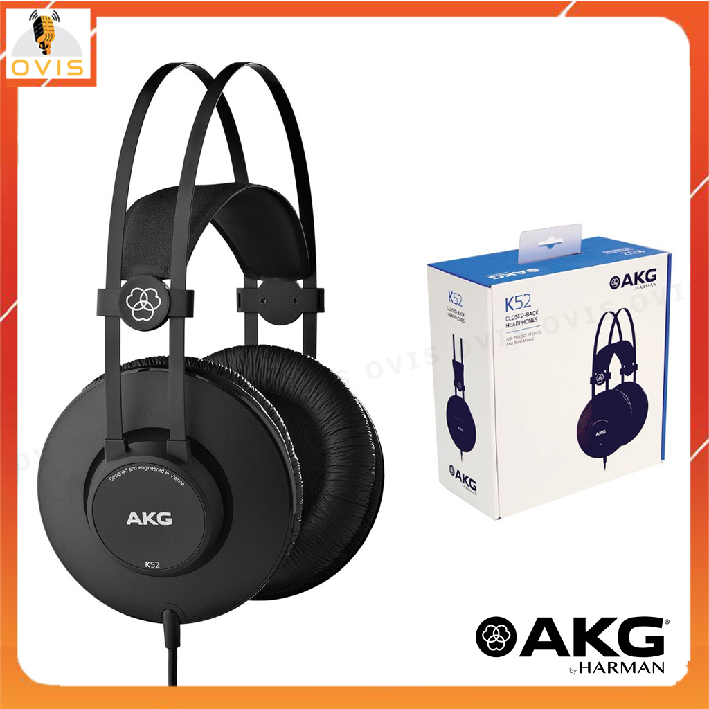 [HÀNG CHÍNH HÃNG] AKG K52  - Tai Nghe Kiểm Âm, Chống Ồn Closed-Back Cho Phòng Thu Chuyên Nghiệp
