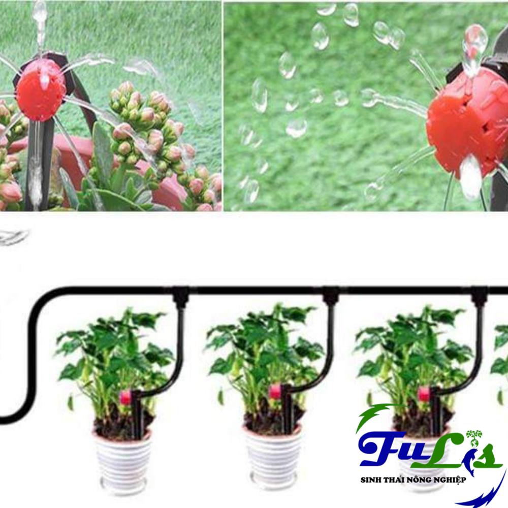 BỘ TƯỚI NHỎ GIỌT 20 BÉC CHO 20 CHẬU CÂY ĐƠN GIẢN TẠI NHÀ