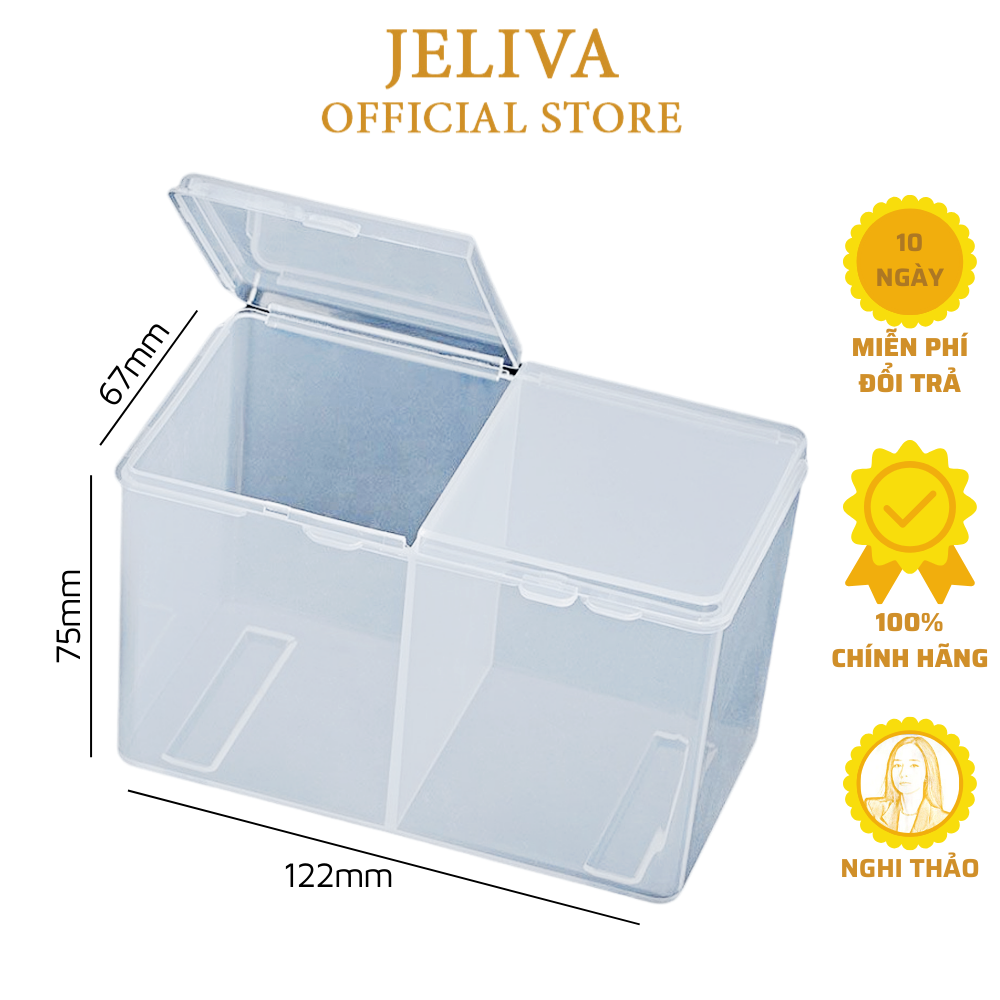 Hộp đựng giấy lau gel 2 ngăn