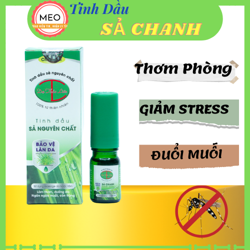 Tinh Dầu Sả Chanh Nguyên Chất.( giúp đuổi muỗi, thơm phòng, giảm stress)