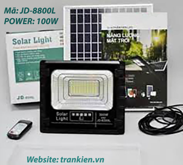 Đèn năng lượng mặt trời chính hãng jindian jd-8800l
