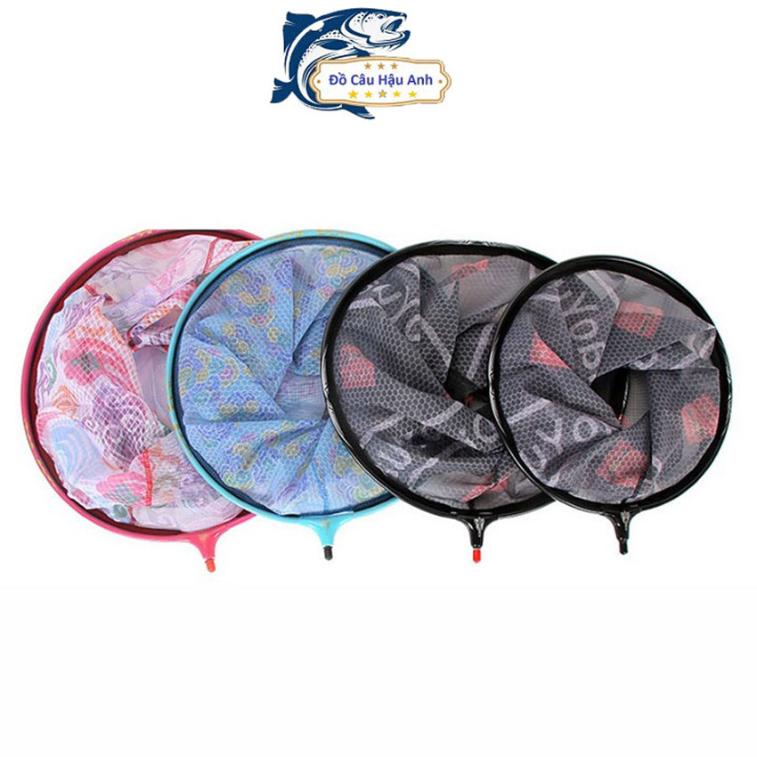 Mặt vợt carbon cao cấp vợt cá chuyên dụng câu đài KK17 Hậu Anh FISHING mặt vợt gấp gọn tiện lợi