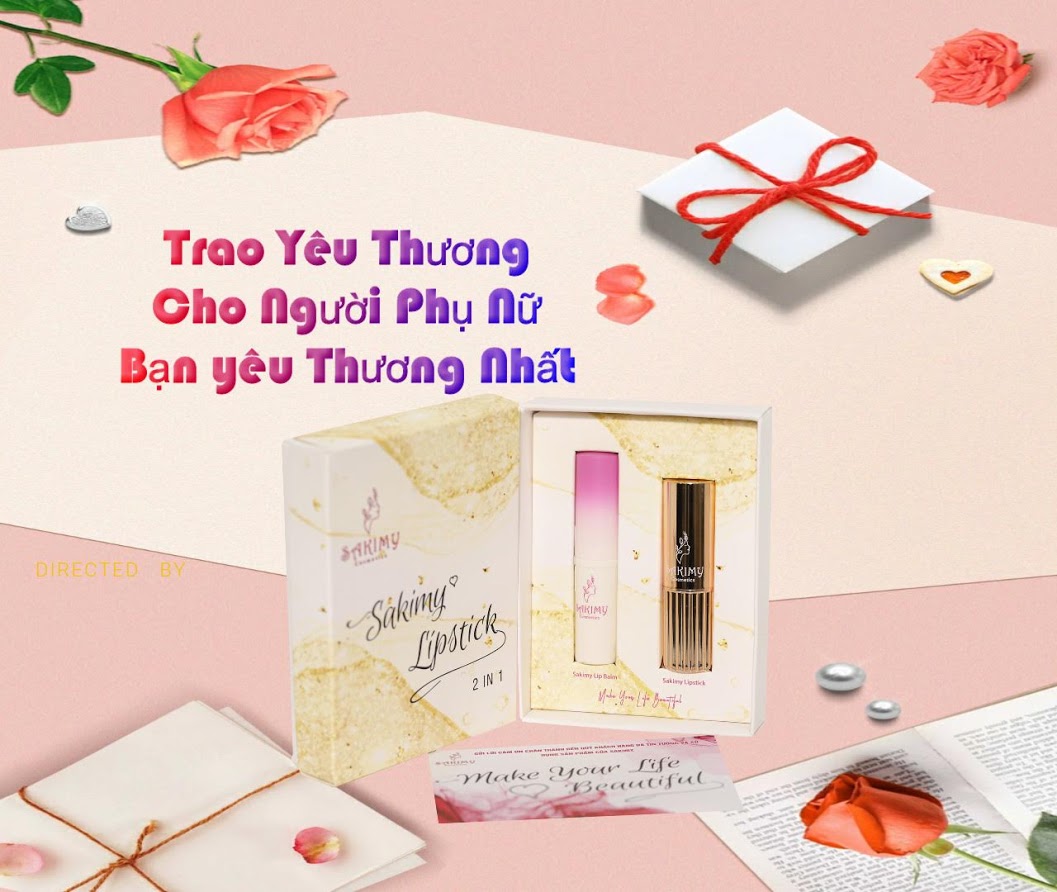 Son dưỡng môi giữ ẩm cho đôi môi mềm mượt Sakimy