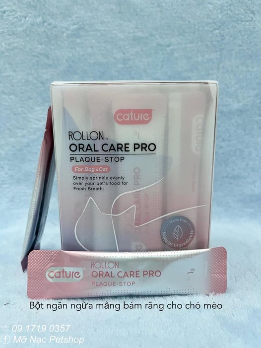 Bột diệt khuẩn Cature răng miệng cho chó mèo