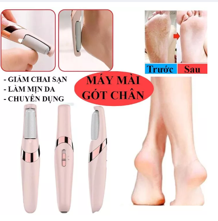 Máy chà gót chân sạc điện cao cấp - máy mài gót chân tẩy tế bào chết , dụng cụ tẩy da chân có thể sạc lại, công cụ làm móng chân, chăm sóc gót chân nứt nẻ và da chết chà chân với 3 đầu lăn an toàn khi sử dụng.