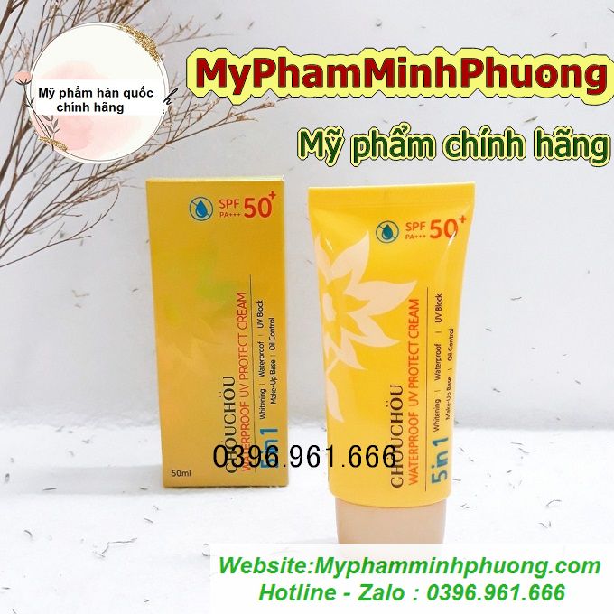 KEM CHỐNG NẮNG CHOUCHOU WATERPROOF UV PROTECT CREAM 5IN1